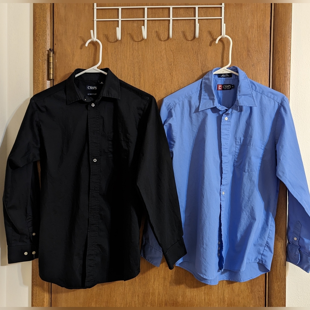 💥5 for 25💥💜HP💜Chaps dress shirts Boys size 18 lot of 2